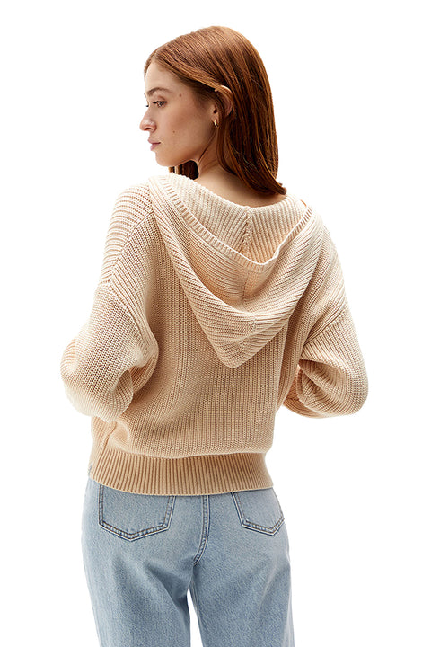 Rhythm Karlie Hooded Knit - Sand