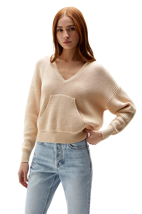 Rhythm Karlie Hooded Knit - Sand