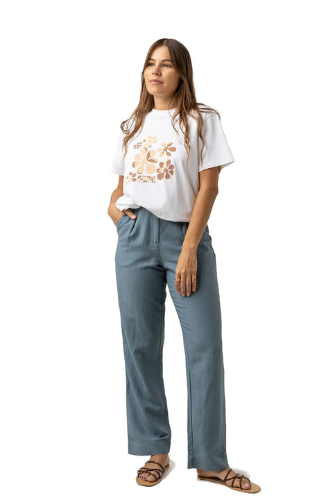 Rhythm Retreat Pant - Dusted Teal - Full Body Shot