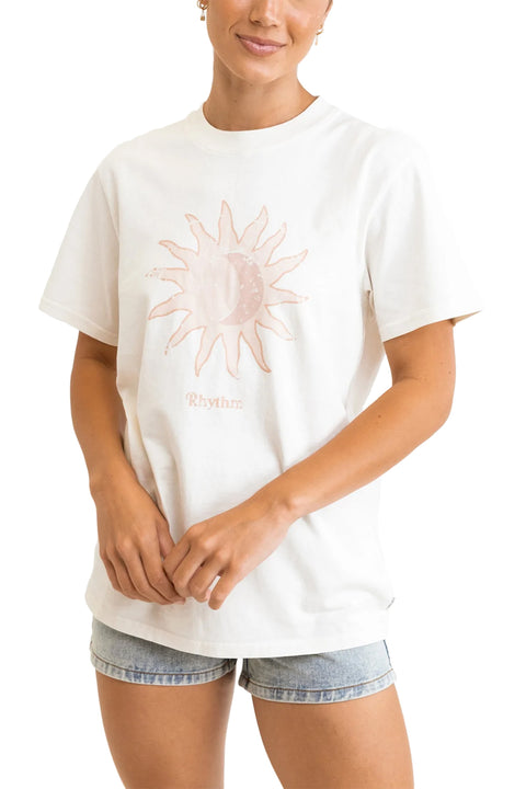 Rhythm Rising Sun Vintage Tee - Vintage White