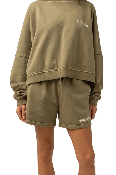 Rhythm Sunbather Fleece Short - Washed Olive