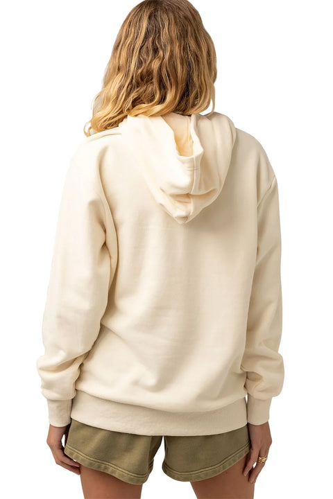 Rhythm Sunbather Hooded Fleece - Vintage White - Back