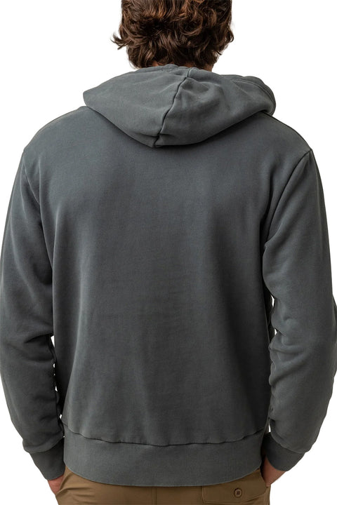 Rhythm Worn Path Fleece Hoodie - Pine - Back