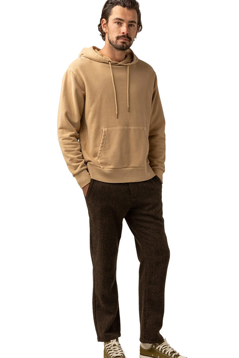 Rhythm Worn Path Fleece Hoodie - Tan - Full