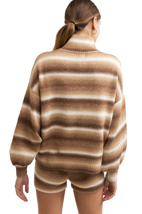 Rhythm Yeni Stripe Knit - Latte
