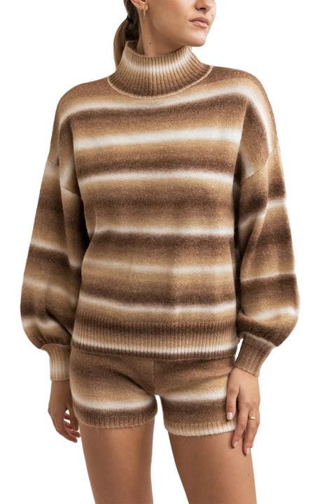 Rhythm Yeni Stripe Knit - Latte