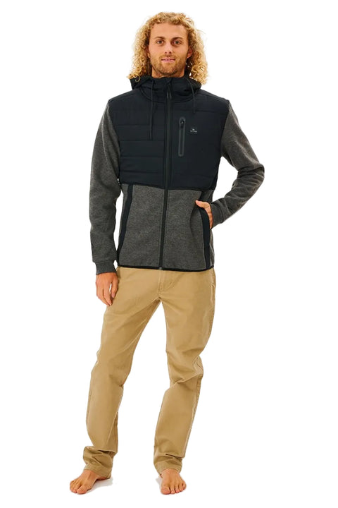 Rip Curl Anti Series Heatseeker Zip Through Jacket - Black