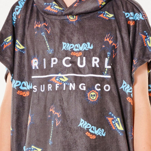 Rip Curl Boys Hooded Towel - Charcoal Grey