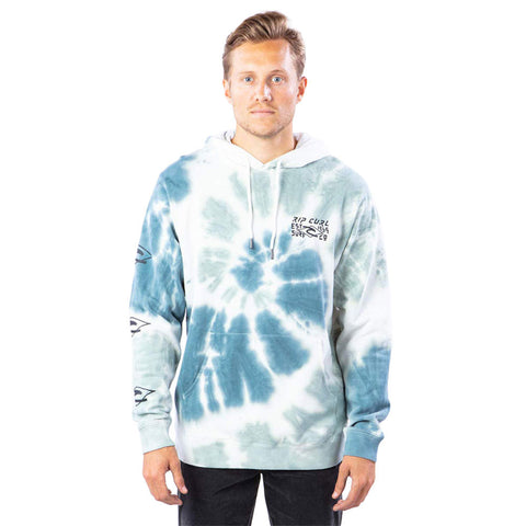 Rip Curl Cosmic Dye Hoodie - Mid Blue