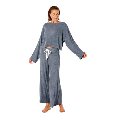 Rip Curl Cozy Crop Crew - Dark Grey Marle