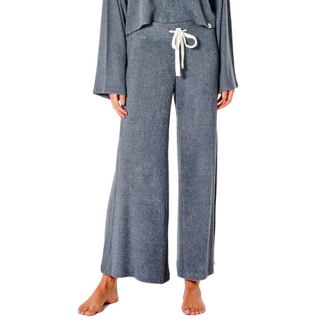 Rip Curl Cozy Wide Leg Pant - Dark Grey Marle