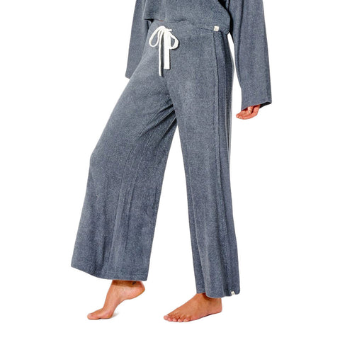 Rip Curl Cozy Wide Leg Pant - Dark Grey Marle