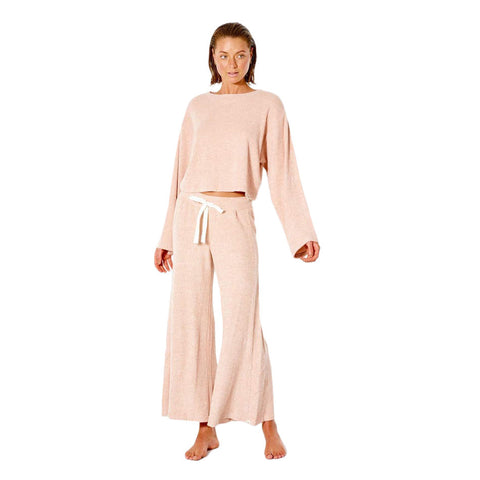 Rip Curl Cozy Wide Leg Pant - Tan Marle