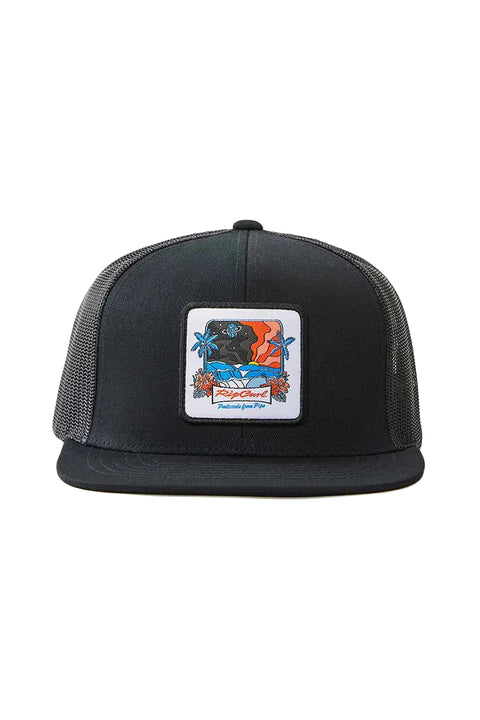 Rip Curl Custom Trucker - Black / Blue - Front
