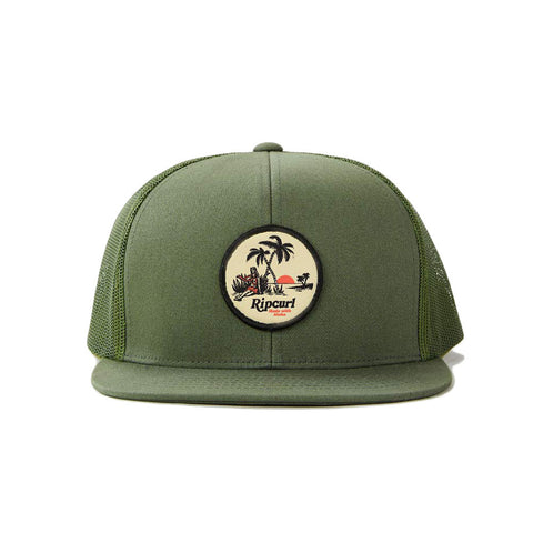 Rip Curl Custom Trucker Hat - Washed Olive