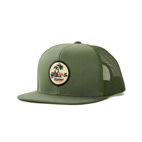 Rip Curl Custom Trucker Hat - Washed Olive
