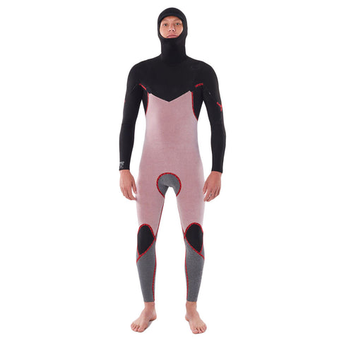 Sale Rip Curl Dawn Patrol 5/4 Hooded Wetsuit - Black
