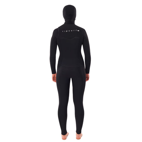 Sale Rip Curl Women's Dawn Patrol 5/4 Chest Zip Hooded Wetsuit