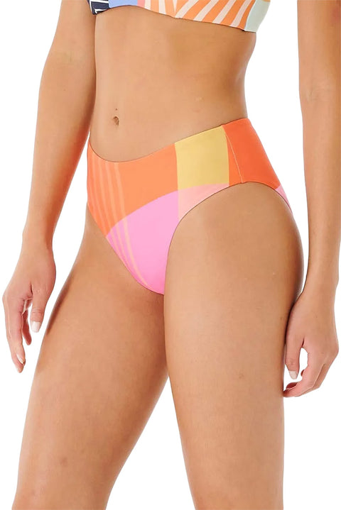 Rip Curl Day Break Mid Rise Good Coverage Bikini Bottom X Erin Miller Wray - Multico - Side