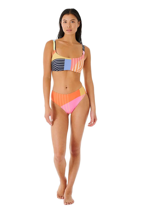 Rip Curl Day Break Mid Rise Good Coverage Bikini Bottom X Erin Miller Wray - Multico - Full
