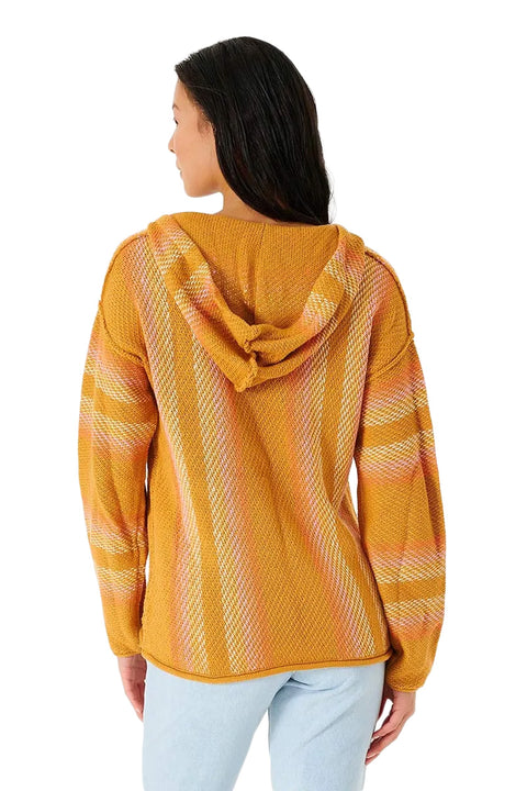 Rip Curl Day Break Poncho - Gold - Back