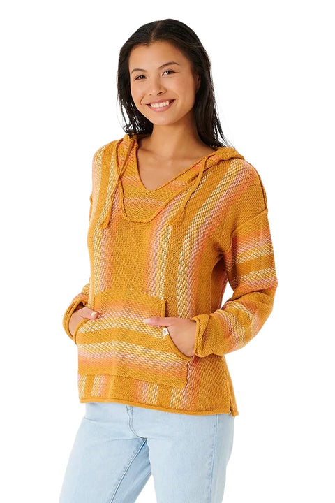 Rip Curl Day Break Poncho - Gold - Side