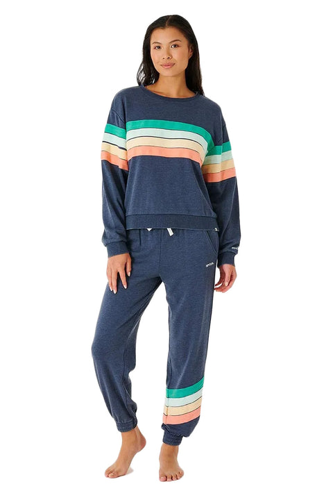 Rip Curl Day Break Trackpant - Navy - Full Body Shot