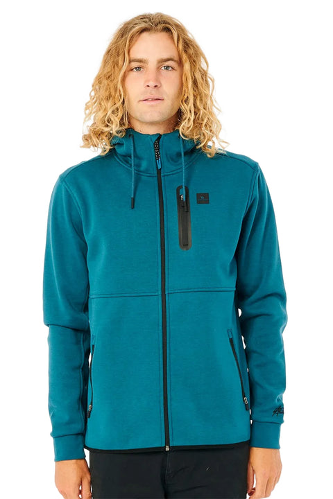 Rip Curl Departed Anti Series Departed Zip Through Jacket - Deep Ocean