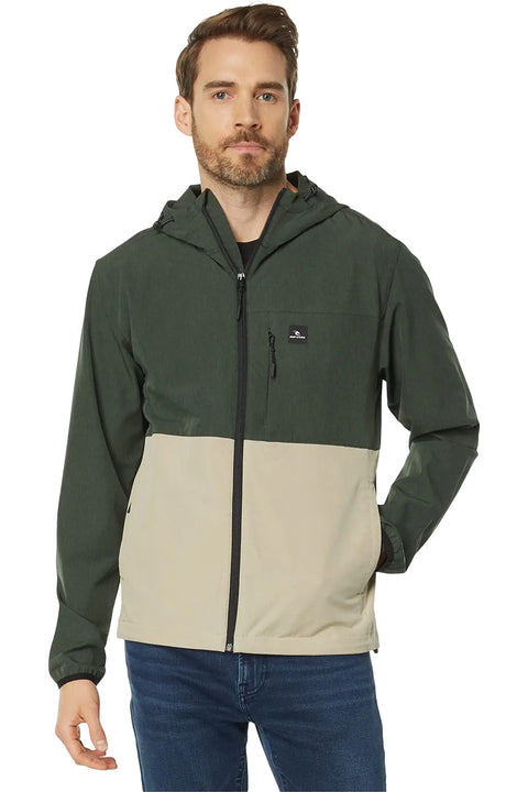Rip Curl Elite Anti-Series Zip Through Jacket - Taupe
