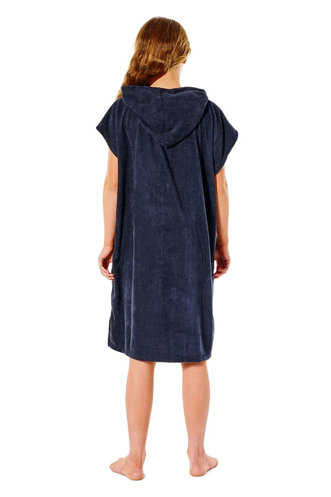 Rip Curl Girl's Script Hooded Towel - Black - Back