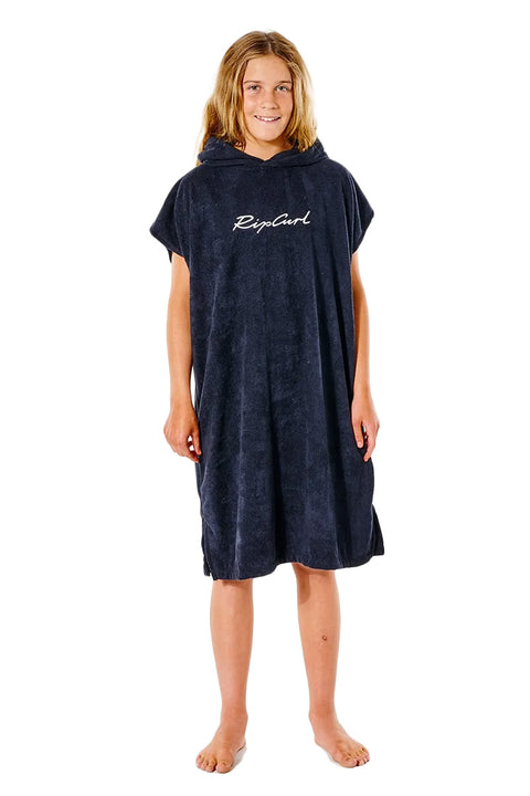 Rip Curl Girl's Script Hooded Towel - Black
