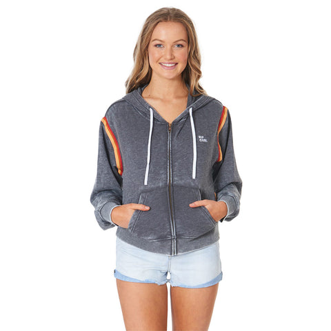 Rip Curl Golden Days Zip Through Hood - Charcoal Marle