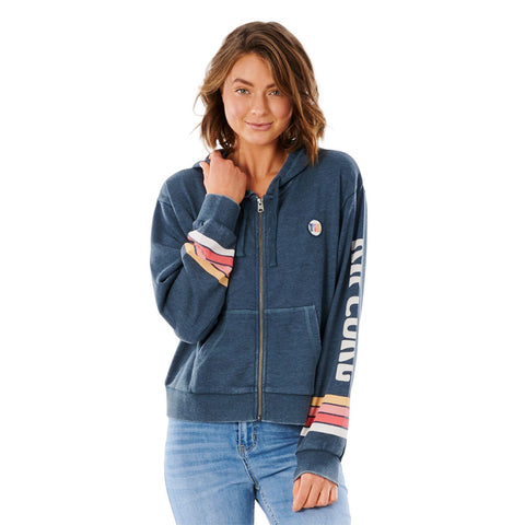 Rip Curl Golden State Zip Up Hoodie - Navy