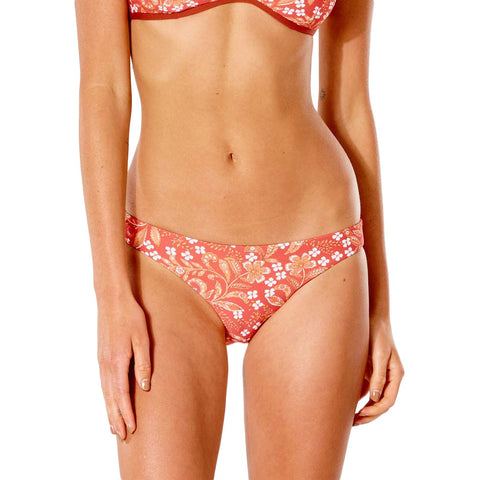 Rip Curl Lunar Tides Cheeky Bikini Bottom - Red