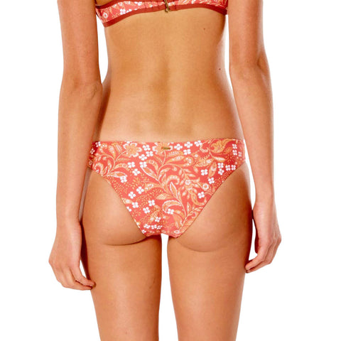 Rip Curl Lunar Tides Cheeky Bikini Bottom - Red