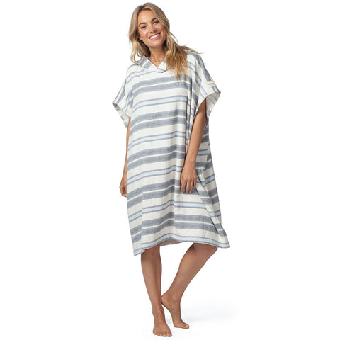 Rip Curl Marley Stripe Hooded Towel - Blue