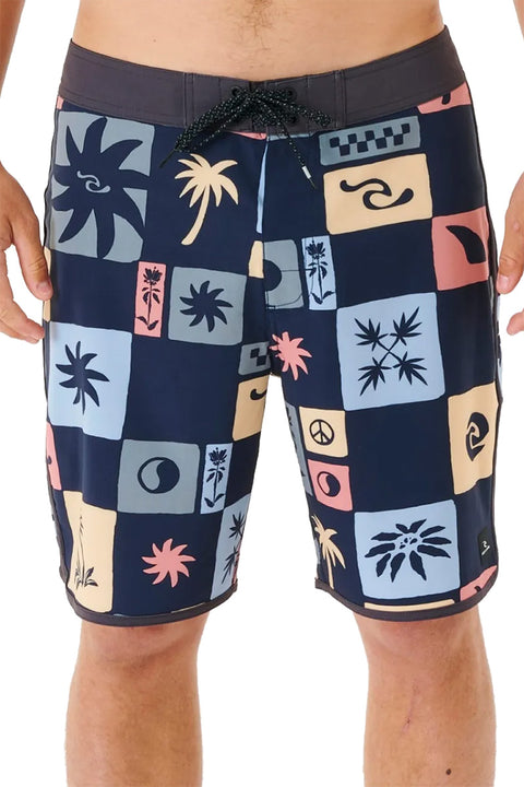 Rip Curl Mirage Owen SWC 19" Boardshort - Washed Black-Front