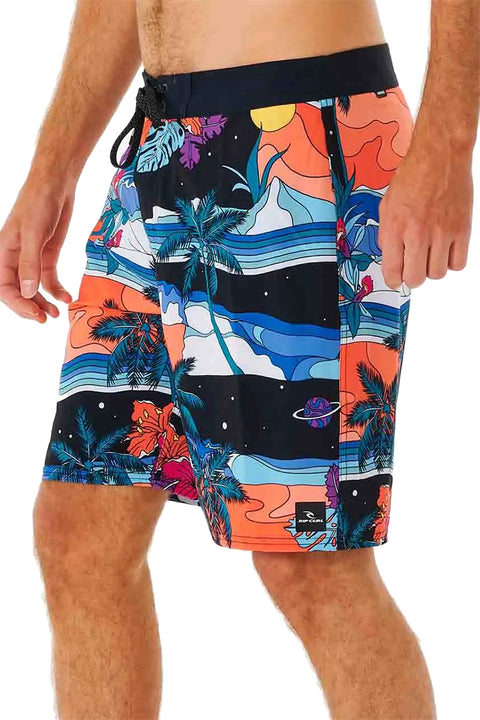 Rip Curl Mirage Postcards 19" Boardshorts - Black - Side