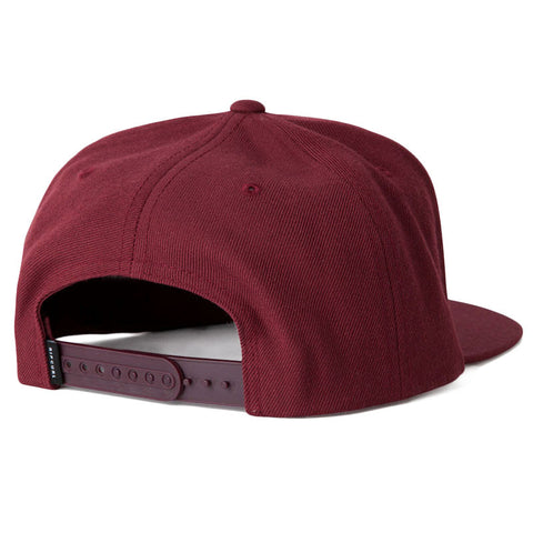 Rip Curl Mission Badge Snapback Cap - Maroon