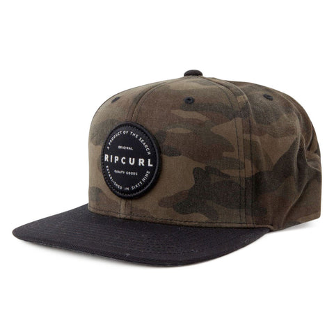 Rip Curl Mission Badge Snapback Cap - Camo