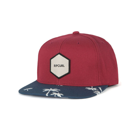 Rip Curl Palm Snapback Hat - Rust