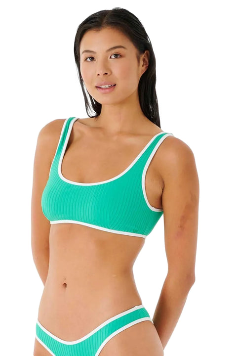 Rip Curl Premium Surf B-C Bralette Bikini Top - Green - Side