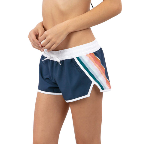 Rip Curl Retro Stripe 2in Boardie - Mid Blue