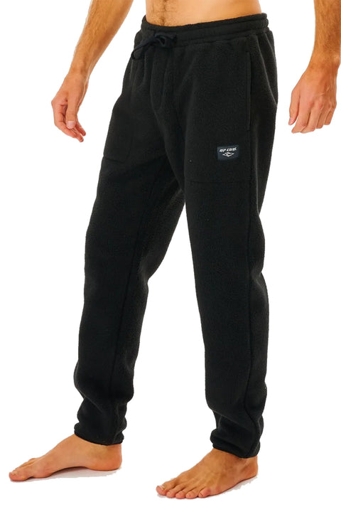 Rip Curl Rincon Polar Fleece Track Pant - Black