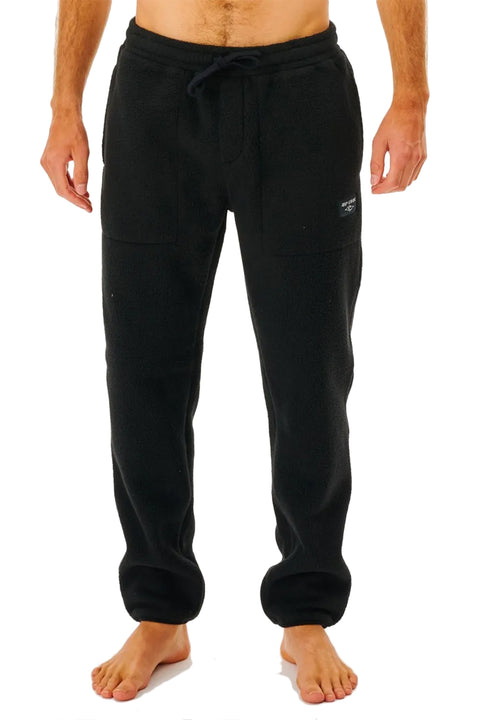 Rip Curl Rincon Polar Fleece Track Pant - Black