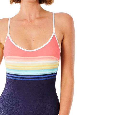 Rip Curl Sayulita Stripe One Piece Swimsuit - Indigo