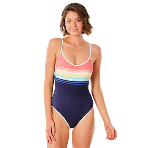 Rip Curl Sayulita Stripe One Piece Swimsuit - Indigo