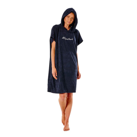 Rip Curl Script Hooded Towel - Black