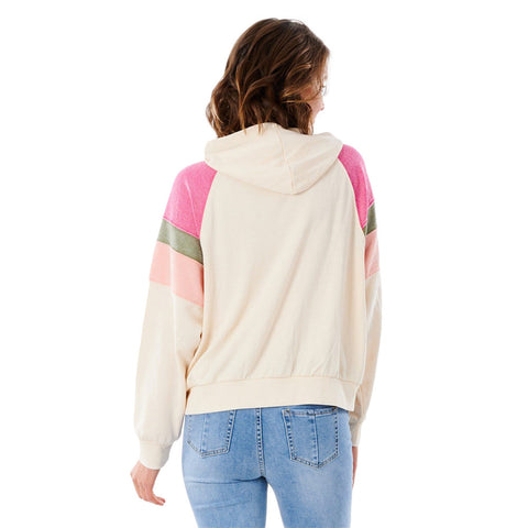 Rip Curl Shore Side Zip Through Fleece - Off White