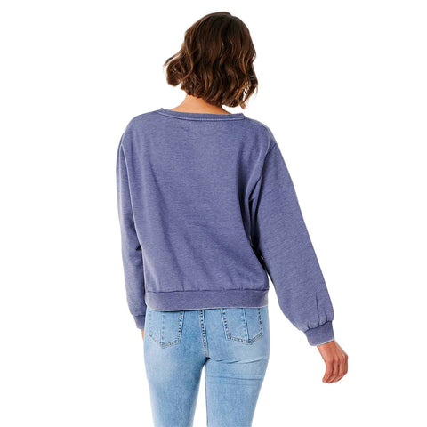 Rip Curl Tiki Stripe Crew - Vintage Navy